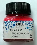 Kreul Glass & Porcelain Clear, Kirschrot - 16205
