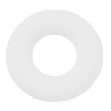 Schnulli-Silikon-Ring, 4,5 cm, wei - Hobbyfun 3264124