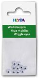 Plastik-Wackelaugen, 10 St, 7 mm , rd , selbstkl. - 204888107