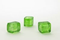 Perle Crackle Cube grn 4 x 4 mm - 1 Stck