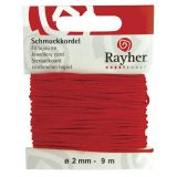 Schmuckkordel,  2 mm, rot - Rayher 8956918