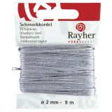 Schmuckkordel,  2 mm, grau - Rayher 8956925