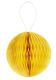 Hobbyfun 3D-Wabenblle aus Papier, gelb, 8cm - 3964003