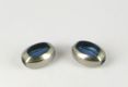 Perle Framed oval silber-hellblau 11 x 5 mm - 1 Stck