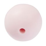 Schnulli Silikon-Perle 15 mm, rose - Hobbyfun
