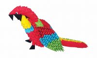 modular origami Papagei 12x22cm