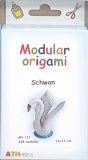 modular origami Schwan 13x13cm