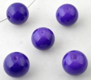 Glasperle rund ca. 12 mm Violett 1 Stck