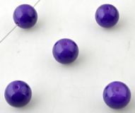 Glasperle rund ca. 8 mm Violett 1 Stck