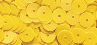 Rayher Pailletten, glatt, 6mm , ca. 4000 St. irisierend gelb -