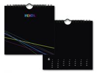 Kreativkalender immerwhrend, 29x35cm, schwarz - Heyda
