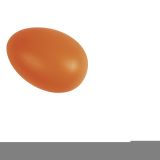 Plastik-Eier, 6 cm, orange  - Rayher 3906034