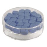 Silk-Bead Glas Wrfel, 8mm, bayrisch blau - Rayher 14691366