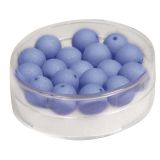 Silk-Bead Glas Perle, 8mm , bayrisch blau - Rayher 14692366