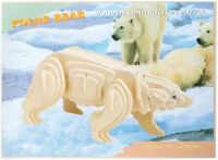 3D Holzpuzzle Wildtiere - Eisbär