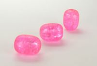 Perle Jujube Crackle pink 12 x 15 mm - 1 Stck