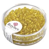 Rocailles, 2,6 mm , mit Silbereinzug, gelb