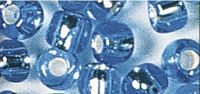 Rocailles, 2,6 mm , mit Silbereinzug, hellblau