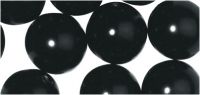 Renaissance Glaswachsperlen, 4mm, schwarz