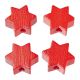 Schnulli Stern rot, 19,5 x 19,5 x 8 mm - Hobbyfun 3260048