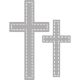 Stanzschablone: Elegant Cross