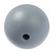 Schnulli Silikon-Perle 15 mm, grau - Hobbyfun