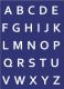 Rayher MyStyle Schablone Alphabet-Grobuchstaben A4 - 4501200