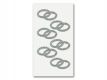 Heyda Sticker Strass Ringe glasklar, 35mm b, 6 St - 203782912
