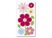 Heyda Sticker Mix Blumen rund, rot / pink - 203780652