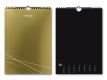 Kreativkalender immerwährend, A4, gold / schwarz - Heyda