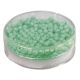 Silk-Bead Glas Rocailles, 4mm ø, mintgrün - Rayher 14690408