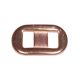 Metall-Zierelement oval, rosgold -Rayher 22721626