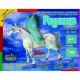3D Holzpuzzle - Variobausatz: Pegasus - Einhorn - Pferd - farbig