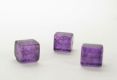 Perle Crackle Cube violett 4 x 4 mm - 1 Stck