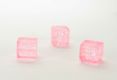 Perle Crackle Cube rosa 6 x 6 mm - 1 Stück