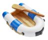 Creapop® Schlauchboot, blau/weiß, ca. 7,5 cm - Hobbyfun 3870311