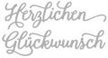 Crossover Stanzschablone Herzlichen Glckwunsch - 60262000