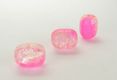 Perle Jujube Crackle pink-transparent 12 x 15 mm - 1 Stck