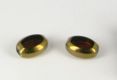 Perle Framed oval gold-braun 11 x 5 mm - 1 Stck